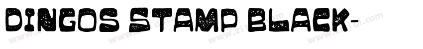 Dingos Stamp Black字体转换